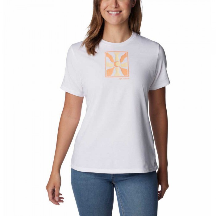 [해외]컬럼비아 Sun Trek™ 반팔 티셔츠 4140575073 White / Wavy Rays