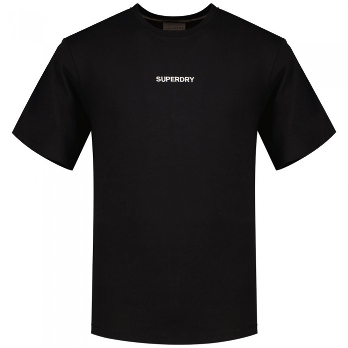 [해외]슈퍼드라이 반소매 티셔츠 Micro 로고 Graphic Loose 140588372 Black