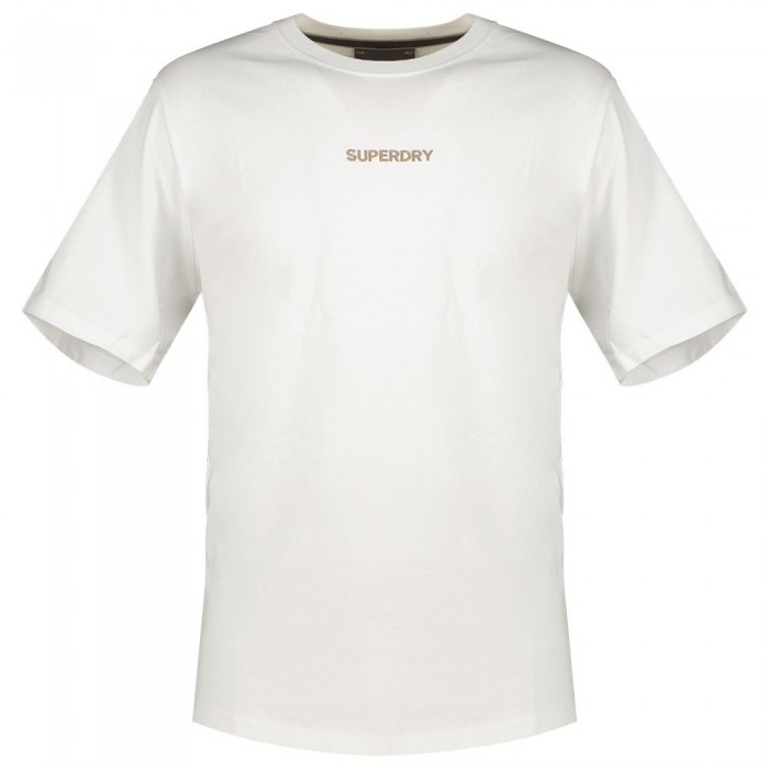 [해외]슈퍼드라이 반소매 티셔츠 Micro 로고 Graphic Loose 140588373 Brilliant White