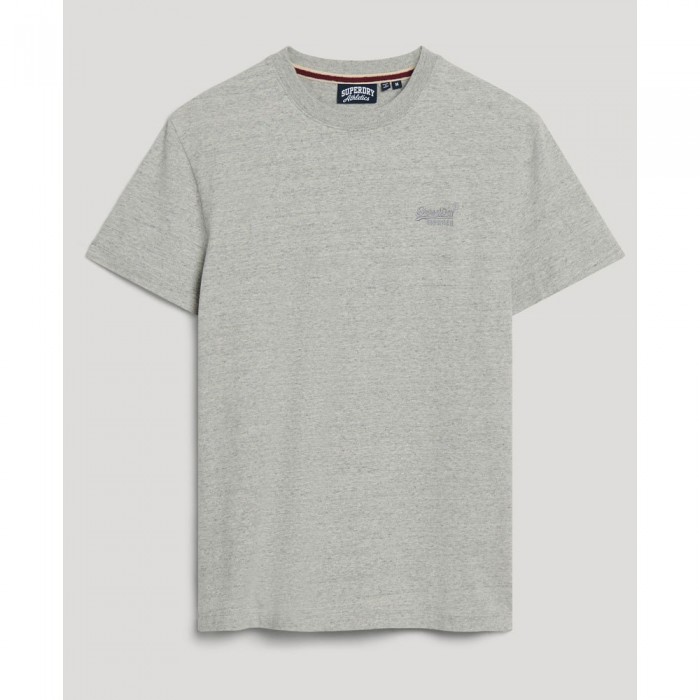 [해외]슈퍼드라이 반소매 티셔츠 Vintage 로고 Embroidered 140588917 Grey Fleck Marl