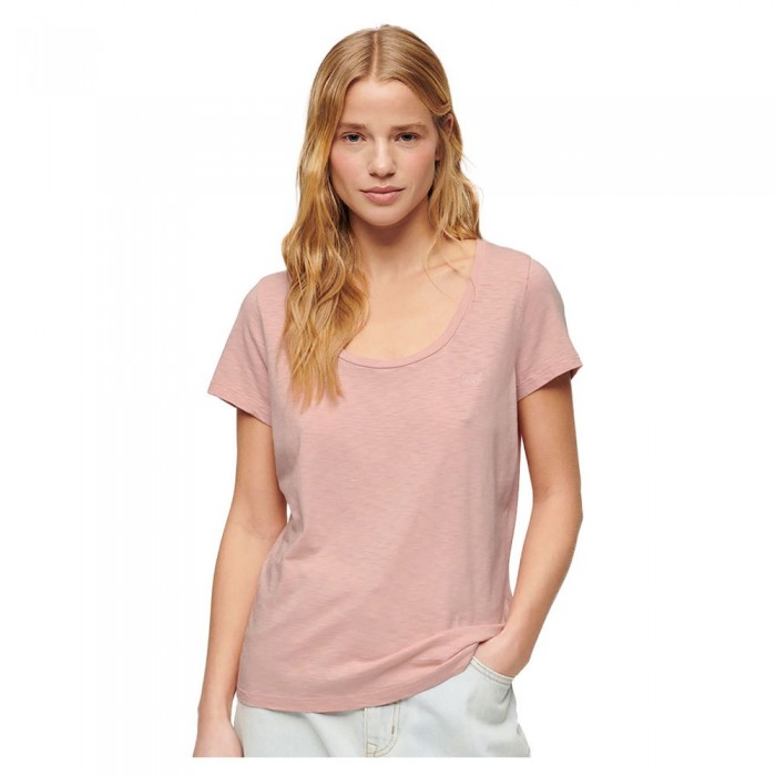 [해외]슈퍼드라이 반소매 티셔츠 Scoop 140588540 Grey Pink