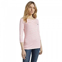 [해외]TOM TAILOR Stripe 3/4 소매 티셔츠 138605299 White Peach Small Stripe
