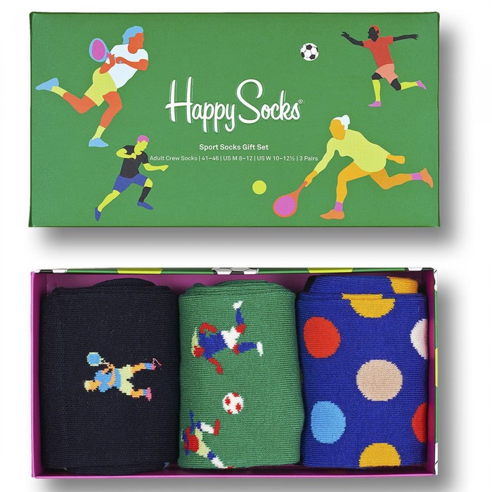 [해외]HAPPY SOCKS 양말 테니스 3 한 쌍 139803500 Multicolor