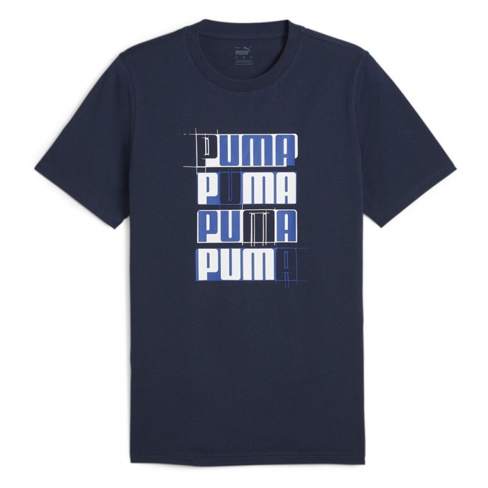 [해외]푸마 Ess+ 로고 Lab 반팔 티셔츠 140130951 Club Navy