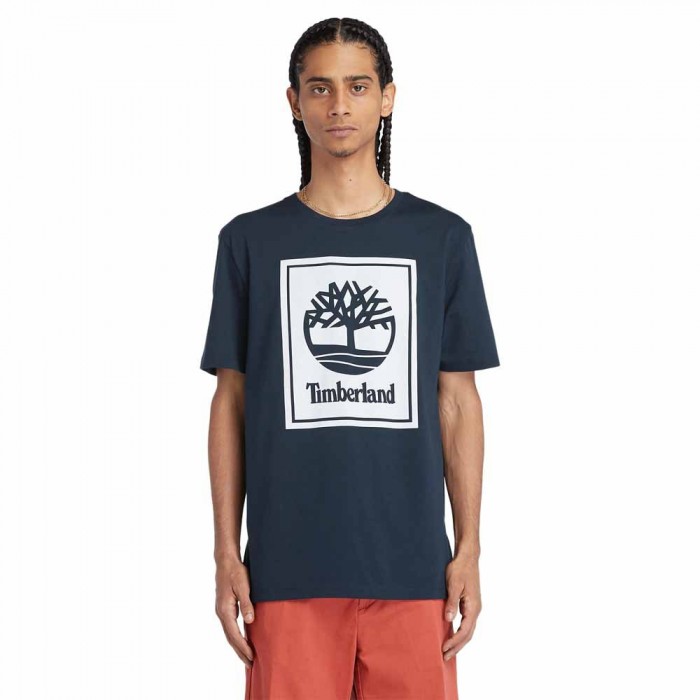 [해외]팀버랜드 반소매 티셔츠 Stack 로고 140594701 Dark Sapphire