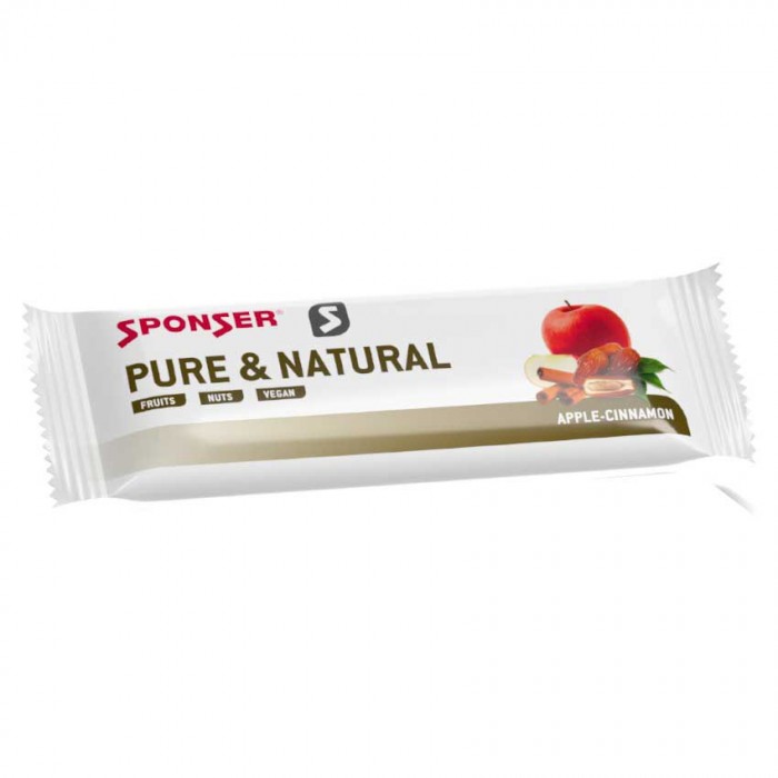 [해외]SPONSER SPORT FOOD 애플 & 시나몬 에너지바 Pure & & 내추럴 50g 4140720010 Multicolor