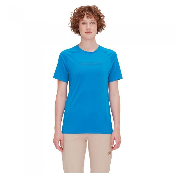 [해외]마무트 Selun FL 로고 반팔 티셔츠 4140617481 Glacier Blue