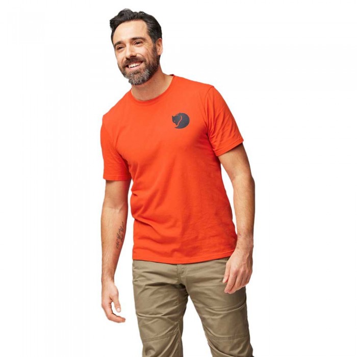 [해외]피엘라벤 반소매 티셔츠 Walk With Nature 4140621404 Flame Orange