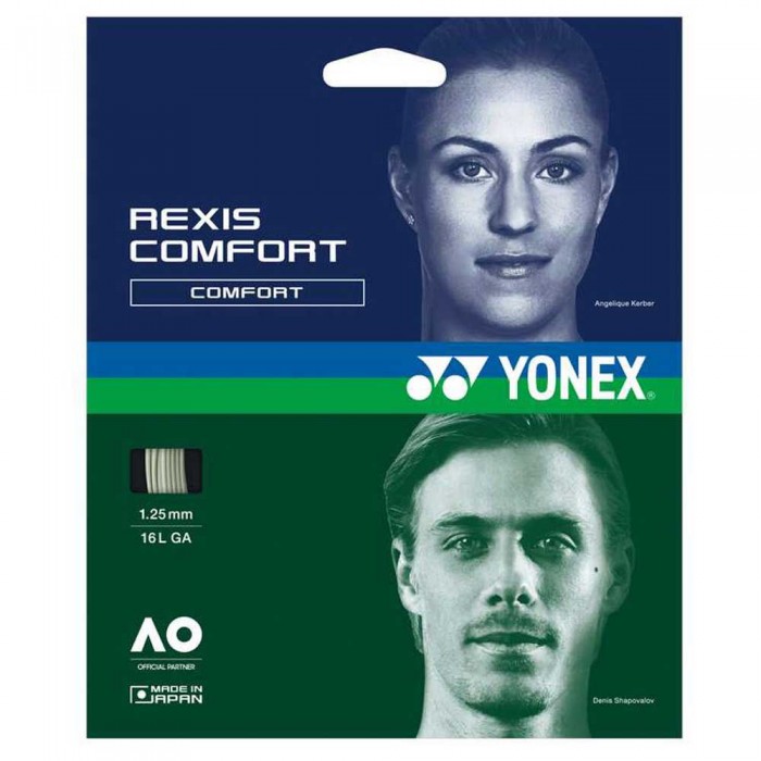[해외]요넥스 테니스 싱글 스트링 Rexis Comfort 12 m 12139679649 Cool White