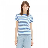 [해외]TOM TAILOR Modern Stripe 반팔 티셔츠 140658484 White Mid Blue Stripe