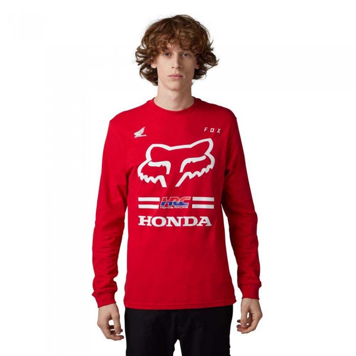[해외]FOX RACING LFS X Honda 긴팔 티셔츠 140413113 Flame Red