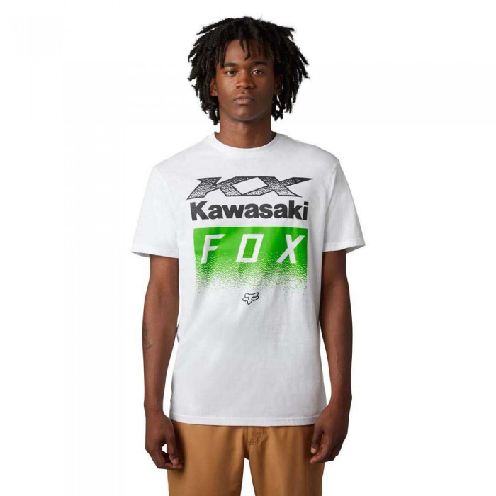 [해외]FOX RACING LFS X Kawi Premium 반팔 티셔츠 140413137 Optic White