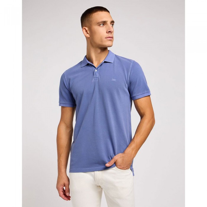 [해외]LEE Garment Dye 반팔 폴로 셔츠 140579553 Surf Blue