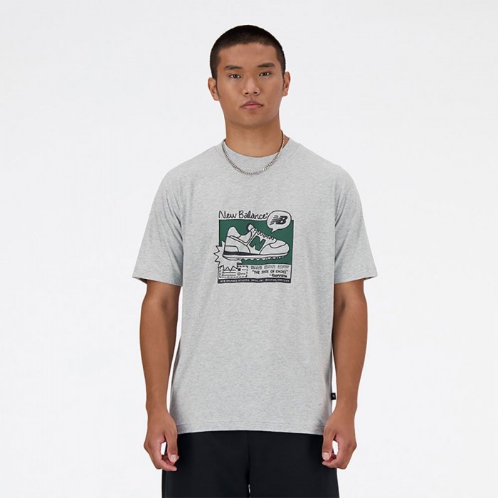 [해외]뉴발란스 반소매 티셔츠 Relaxed AD 140541614 Athletic Grey