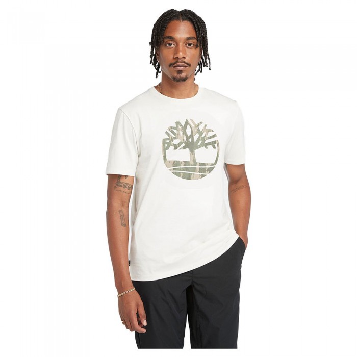 [해외]팀버랜드 반소매 티셔츠 Kennebec River Camo Tree 로고 140594281 Vintage White