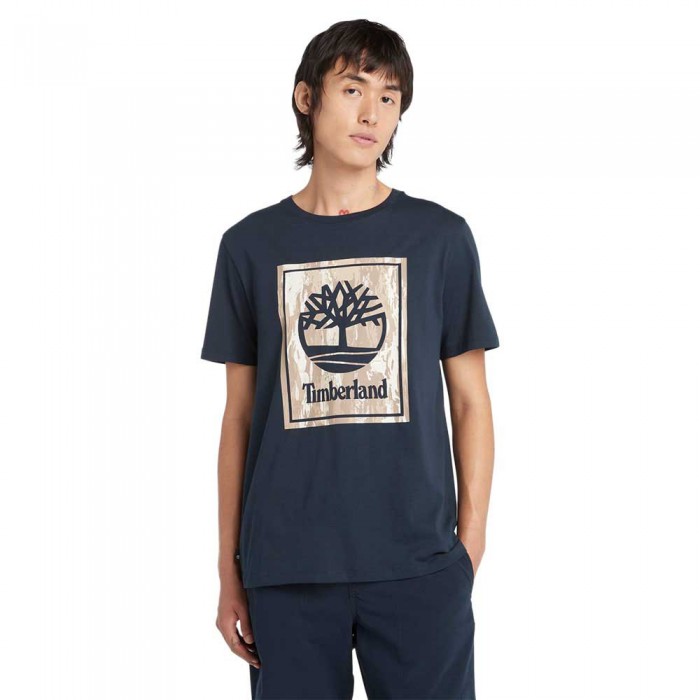 [해외]팀버랜드 반소매 티셔츠 Stack 로고 Camo 140594684 Dark Sapphire