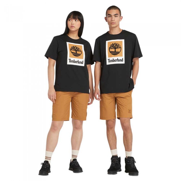 [해외]팀버랜드 반소매 티셔츠 Stack 로고 Colored 140594685 Black