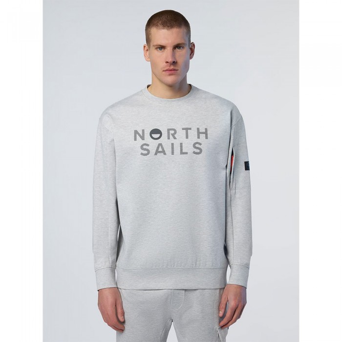 [해외]NORTH SAILS 크루넥 스웨터 Interlock 140605919 Grey Melange
