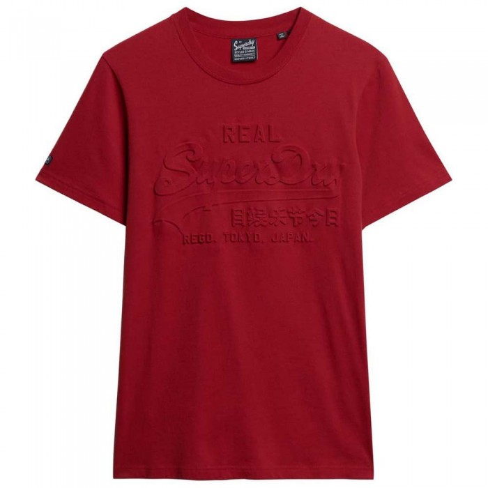 [해외]슈퍼드라이 반소매 티셔츠 Embossed Vl 140588015 Expedition Red