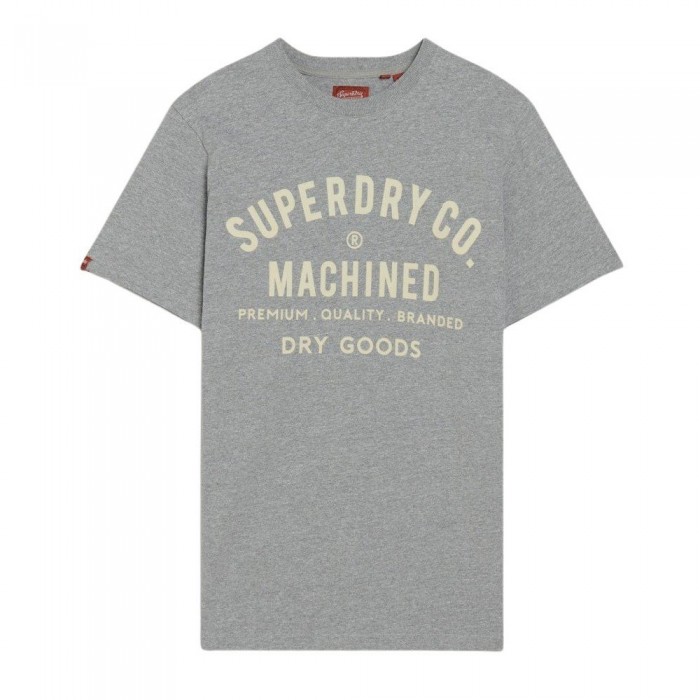 [해외]슈퍼드라이 반소매 티셔츠 Workwear Flock Graphic 140589070 Ash Grey Marl