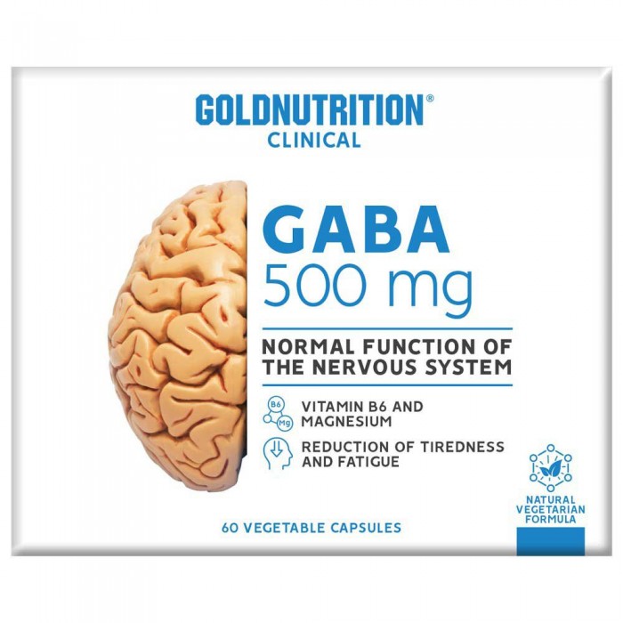 [해외]GOLD NUTRITION 객관적인 Gaba 500mg 60 단위 중립적 맛 6137993760