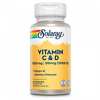 [해외]SOLARAY 비타민 C 1000mgr+D 2000UI 60 단위 6138063298 Orange