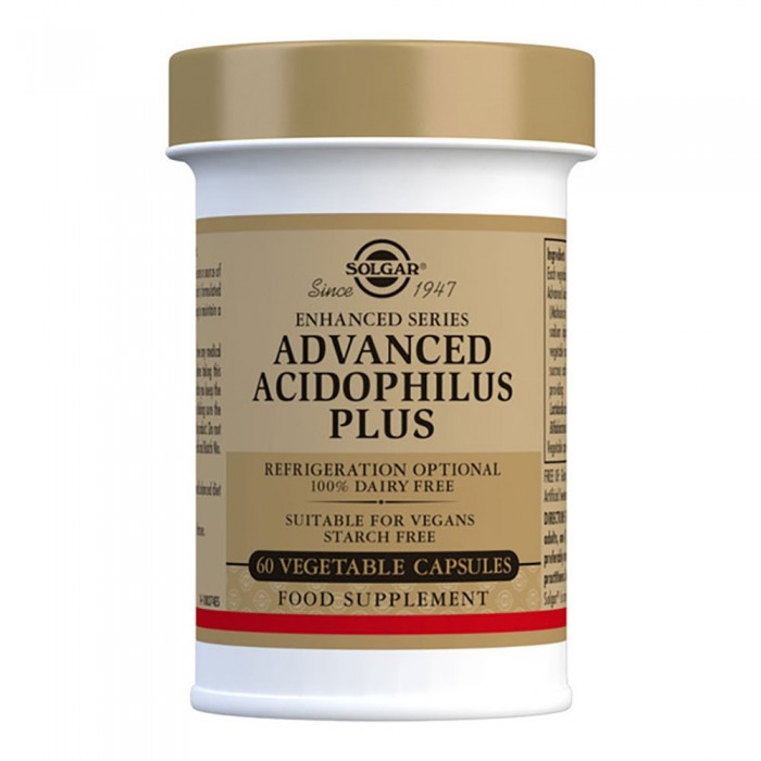[해외]SOLGAR 중립 맛 Advanced Acidophilus Plus 60 캡슐 6138723707
