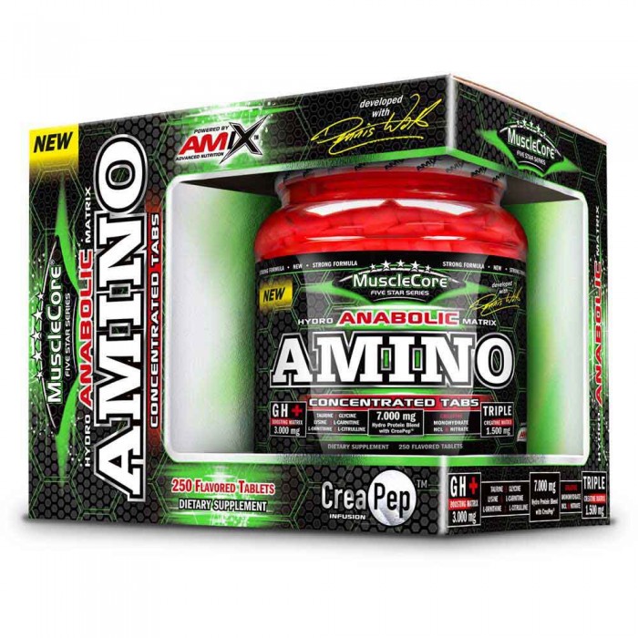 [해외]AMIX 아미노산 정제 Anabolic Amino With CreaPEP 250 단위 6140606753