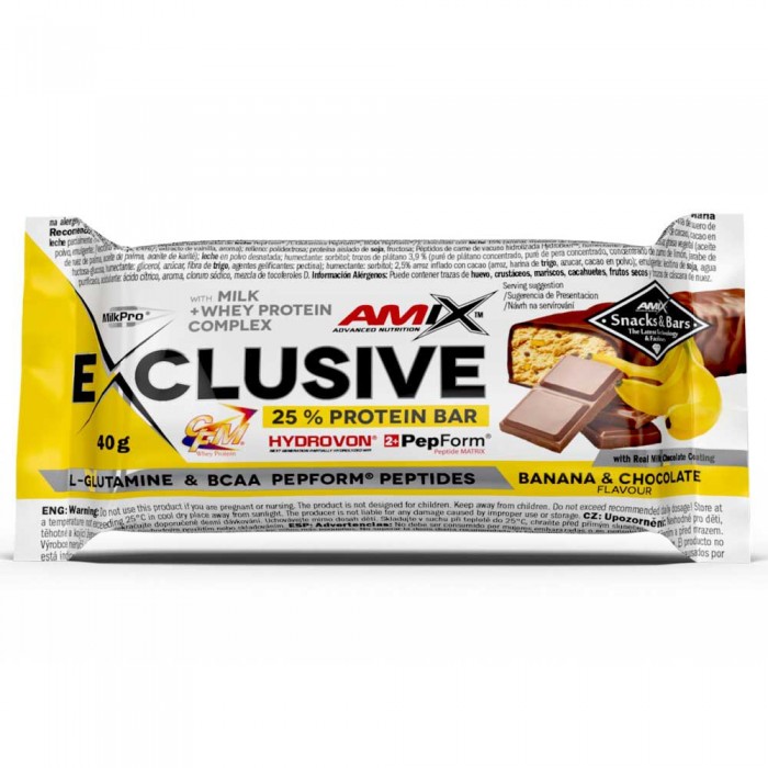 [해외]AMIX 프로틴바 바나나&초콜릿 Exclusive 40g 4140605010