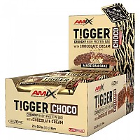 [해외]AMIX 단백질 바 박스 마지팬 케이크 TiggerZero Choco 60g 20 단위 4140605043