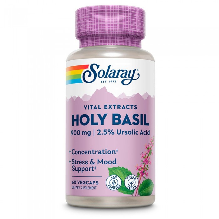 [해외]SOLARAY Holly Basil 450mgr 60 단위 4138063657 Lila