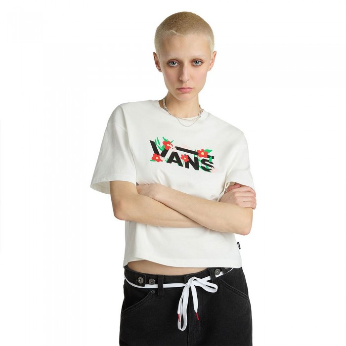[해외]반스 반소매 티셔츠 Fleurs Oversized Cropped 14140757840 Marshmallow