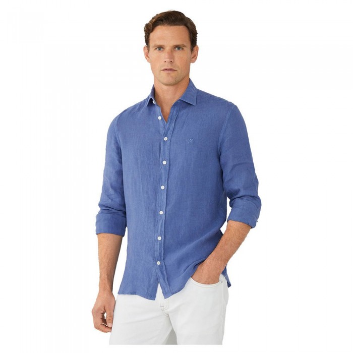 [해외]해켓 긴 소매 셔츠 Garment Dye 라인n 140506529 Blue