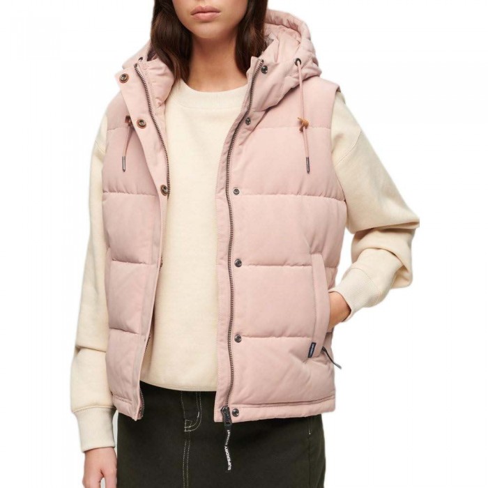 [해외]슈퍼드라이 퍼 재킷 Everest 140588204 Pink Blush
