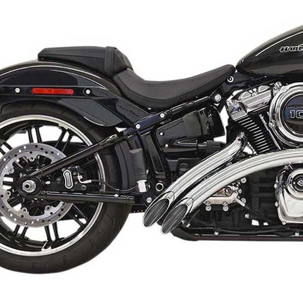 [해외]BASSANI XHAUST Sweeper Radius 2-2 Harley Davidson Ref:1S21F 비인증된 완전 배기 시스템 9140049333 Chorme