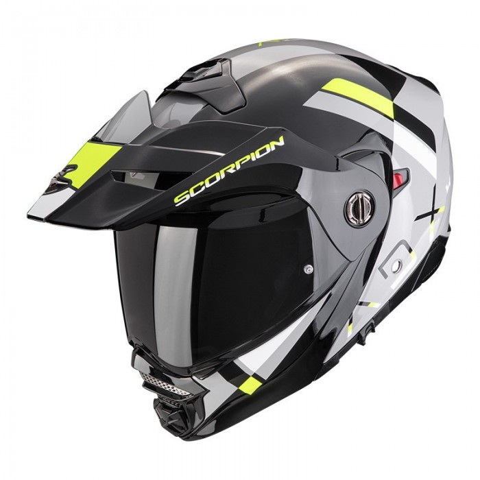 [해외]SCORPION ADX-2 Galane 모듈형 헬멧 9140546410 Grey / Black / Yellow Neon
