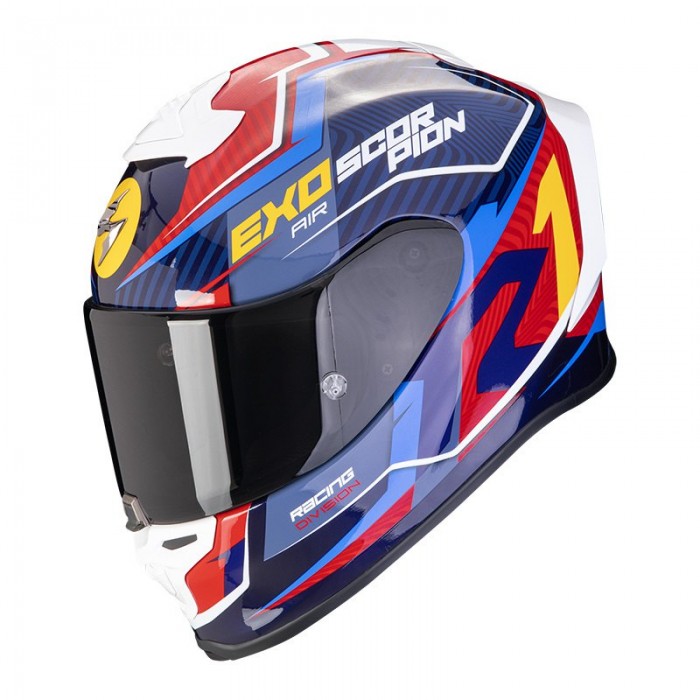 [해외]SCORPION EXO-R1 EVO 에어 Coup 풀페이스 헬멧 9140546499 Blue / Red / Yellow