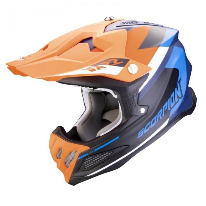 [해외]SCORPION 모토크로스 헬멧 VX 22 에어 Beta 9140546537 Matt Blue / Orange