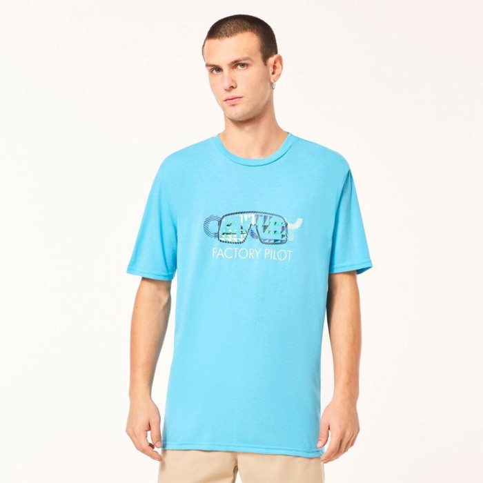 [해외]오클리 APPAREL 반팔 티셔츠 Sutro Fp 6140223760 Bright Blue