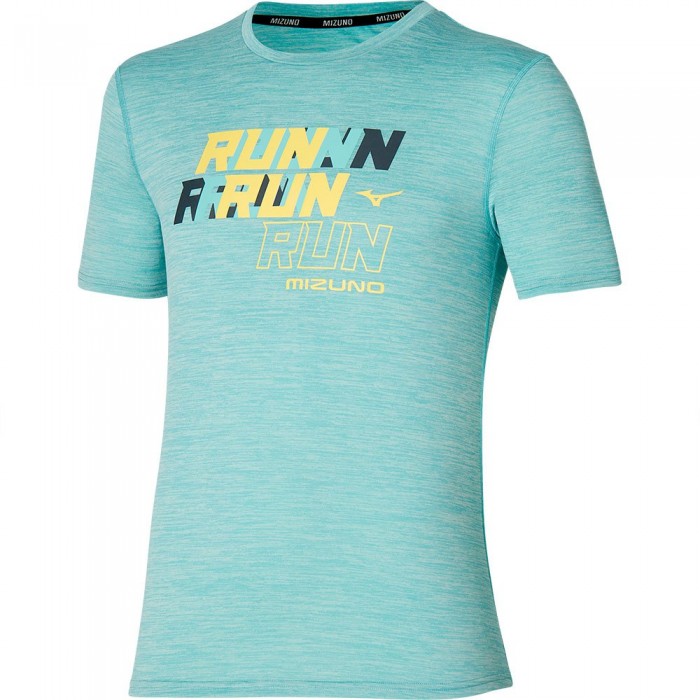 [해외]미즈노 반소매 티셔츠 코어 Run 6140435079 Aquifer