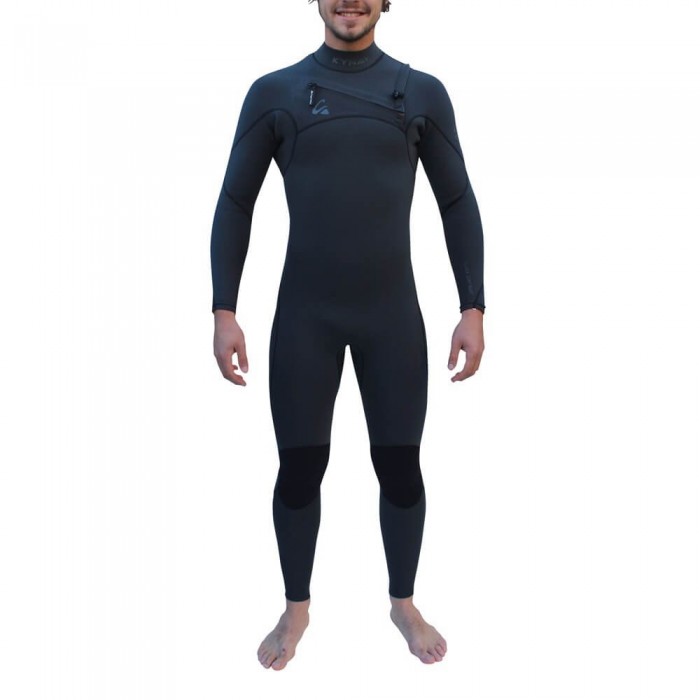 [해외]KYNAY 긴팔 가슴 지퍼 네오프렌 정장 Surf Ultra Stretch 퀵 Dry 5/3 Mm 리퍼브 상품 14140771378 Black