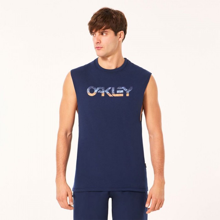 [해외]오클리 APPAREL B1B Sun 민소매 티셔츠 14140222941 Team Navy