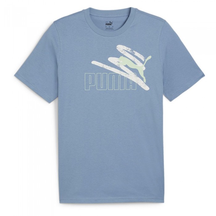 [해외]푸마 반팔 티셔츠 Ess+ 로고 Lab 썸머 140130967 Zen Blue