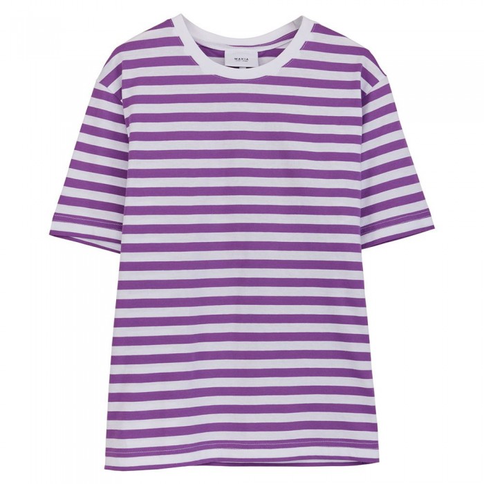 [해외]MAKIA Verkstad 반팔 티셔츠 140790991 Purple-White