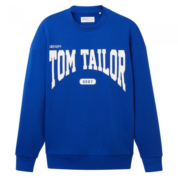 [해외]TOM TAILOR 크루넥 스웨터 1037606 Relaxed 139936394 Shiny Royal Blue