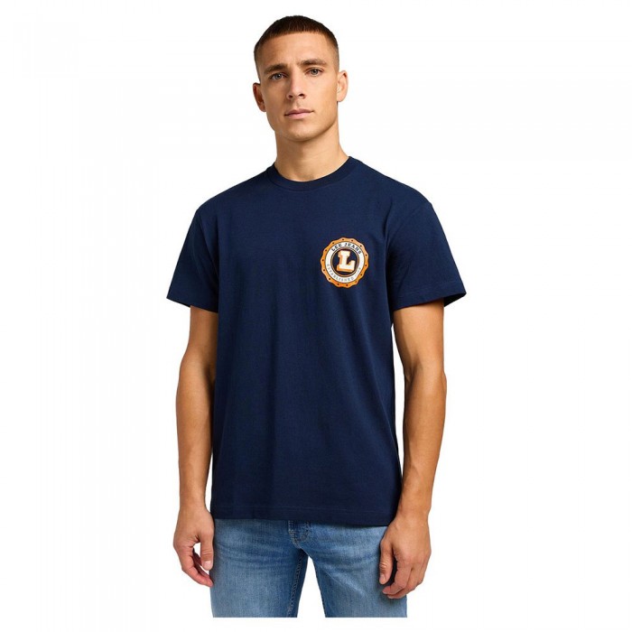 [해외]LEE Varsity 반팔 티셔츠 140579745 Emperor Navy