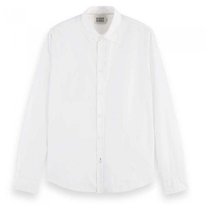 [해외]SCOTCH & SODA 긴 소매 셔츠 Essential Slim Fit 140616742 White