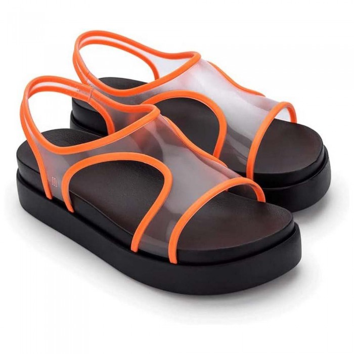 [해외]MELISSA 플랫폼 샌들 Bikini 140774977 Black / Orange / Transparent