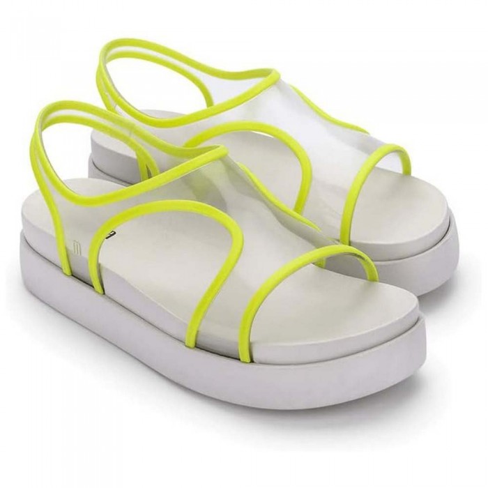 [해외]MELISSA Bikini 플랫폼 샌들 140774979 White / Transparent / Yellow