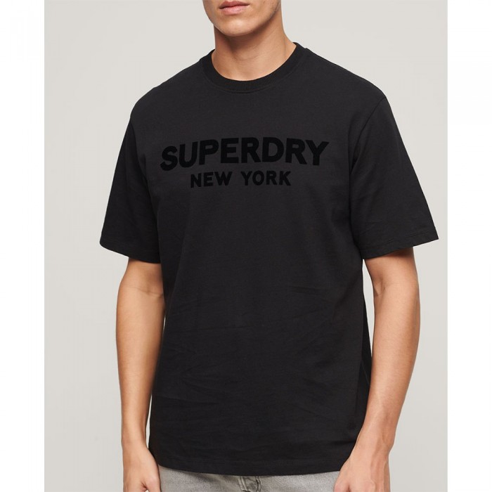 [해외]슈퍼드라이 Luxury Sport Loose 반팔 티셔츠 140588321 Black / Black